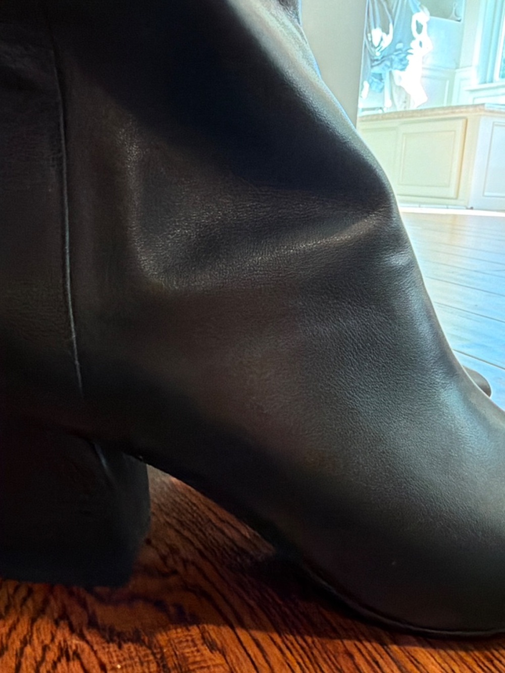 NWT Steve Madden Black Pointed Toe Wedge Booties | 8.5 - Picture 4 of 12
